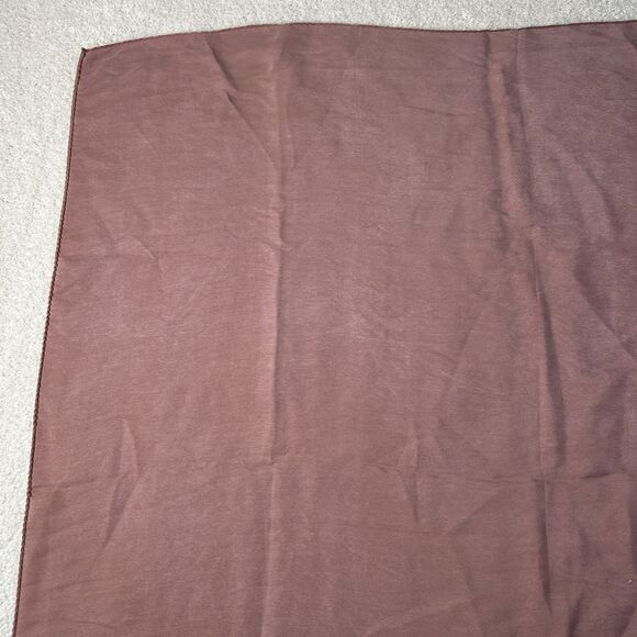 Ralph Lauren Monogram Scarf 100% Silk Soie Scarf Made in Japan Solid Dusty Rose - Picture 8 of 15